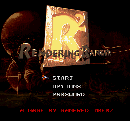 Rendering Ranger R2 (Japan) Title Screen